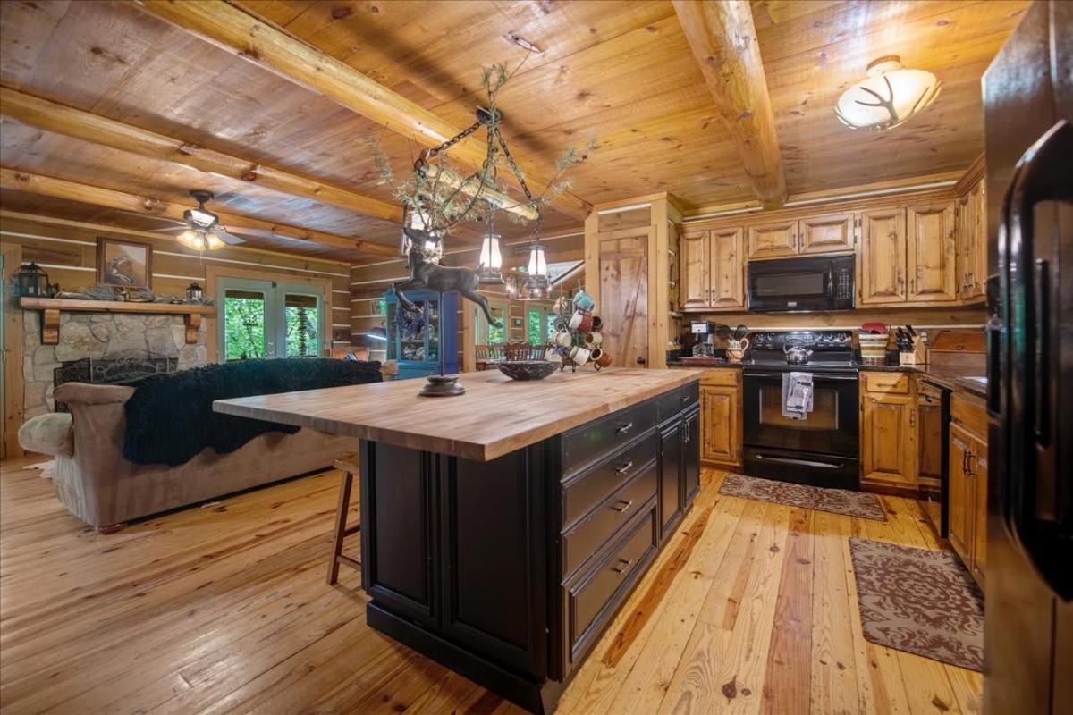 Villa Waterfront Mountain Cabin With Hot Tub Blue Ridge Exterior foto