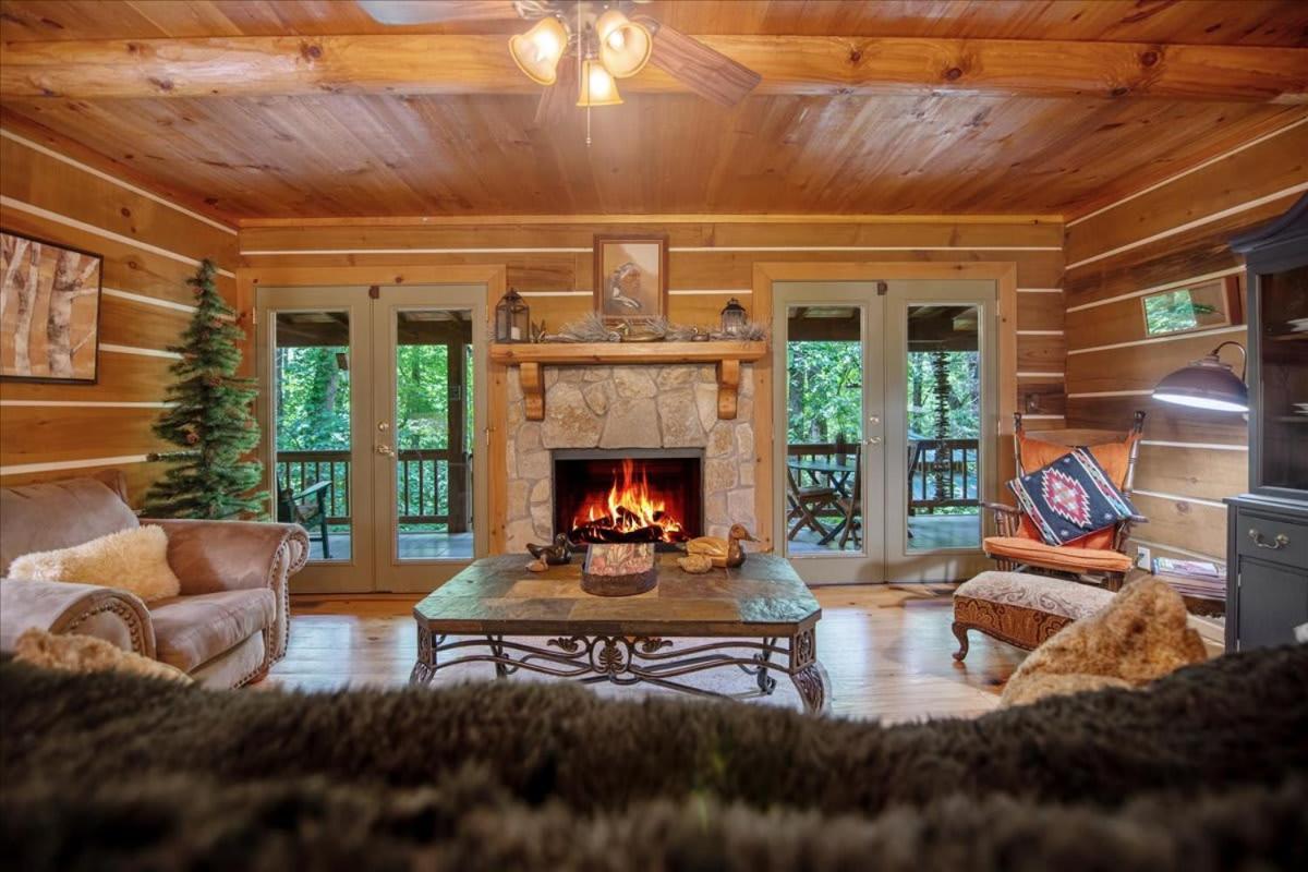 Villa Waterfront Mountain Cabin With Hot Tub Blue Ridge Exterior foto