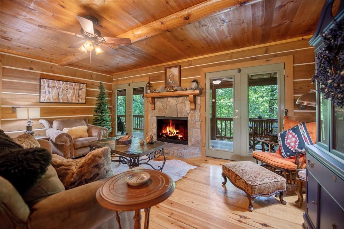 Villa Waterfront Mountain Cabin With Hot Tub Blue Ridge Exterior foto
