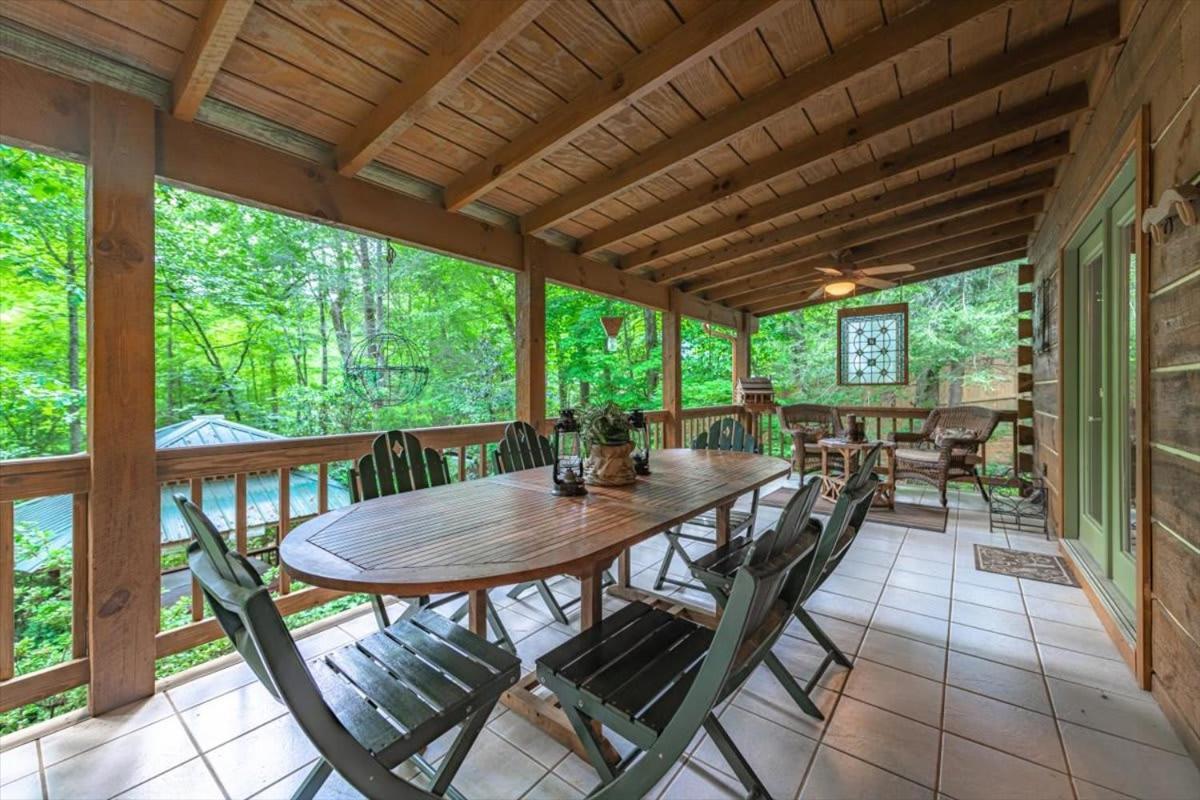 Villa Waterfront Mountain Cabin With Hot Tub Blue Ridge Exterior foto